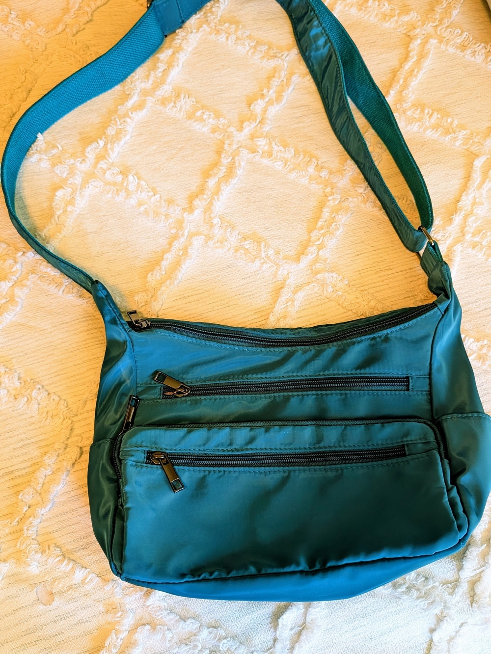 Teal Crossbody Shoulder Bag - Lightweight Everyday Carry - NWOT